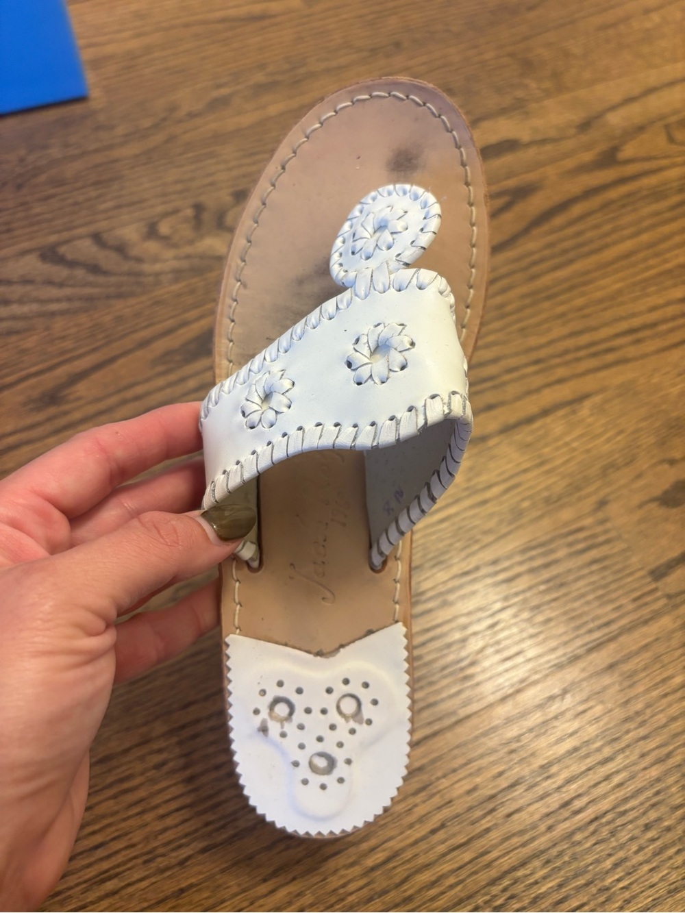 Jack Rogers Jacks Flat Sandals - White - 8 - Picture 2 of 9